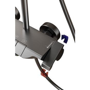 Nowoczesny zestaw Prysznicowy Kolumna Natryskowy Deszczownica, REGULOWANY